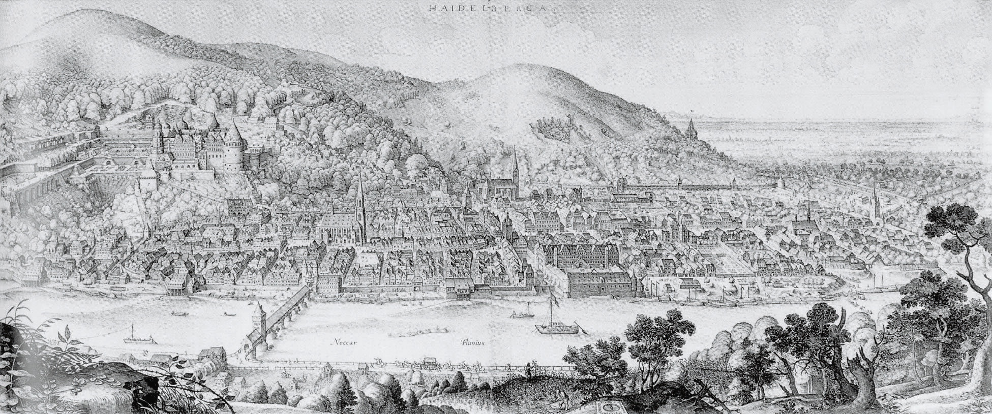 Heidelberg Panorama Matthaeus Merian 1620