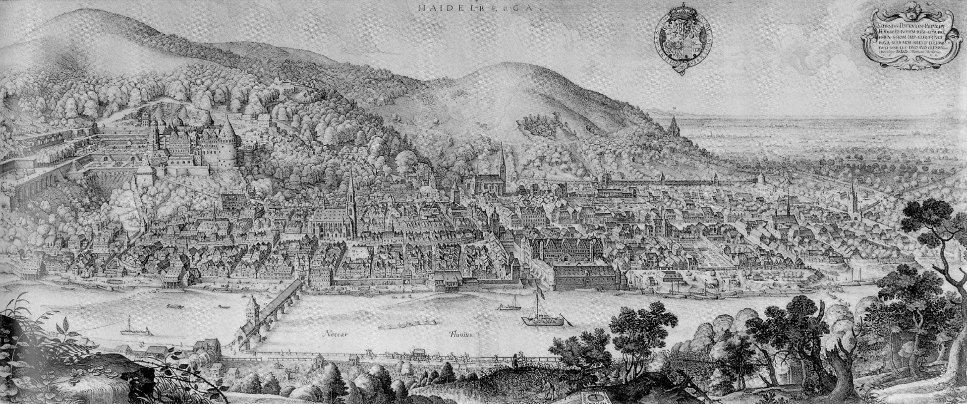 Heidelberg Panorama Von Matthaeus Merian 1620
