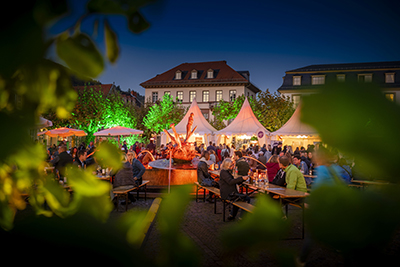 Heidelberger Weindorf, Abendstimmung