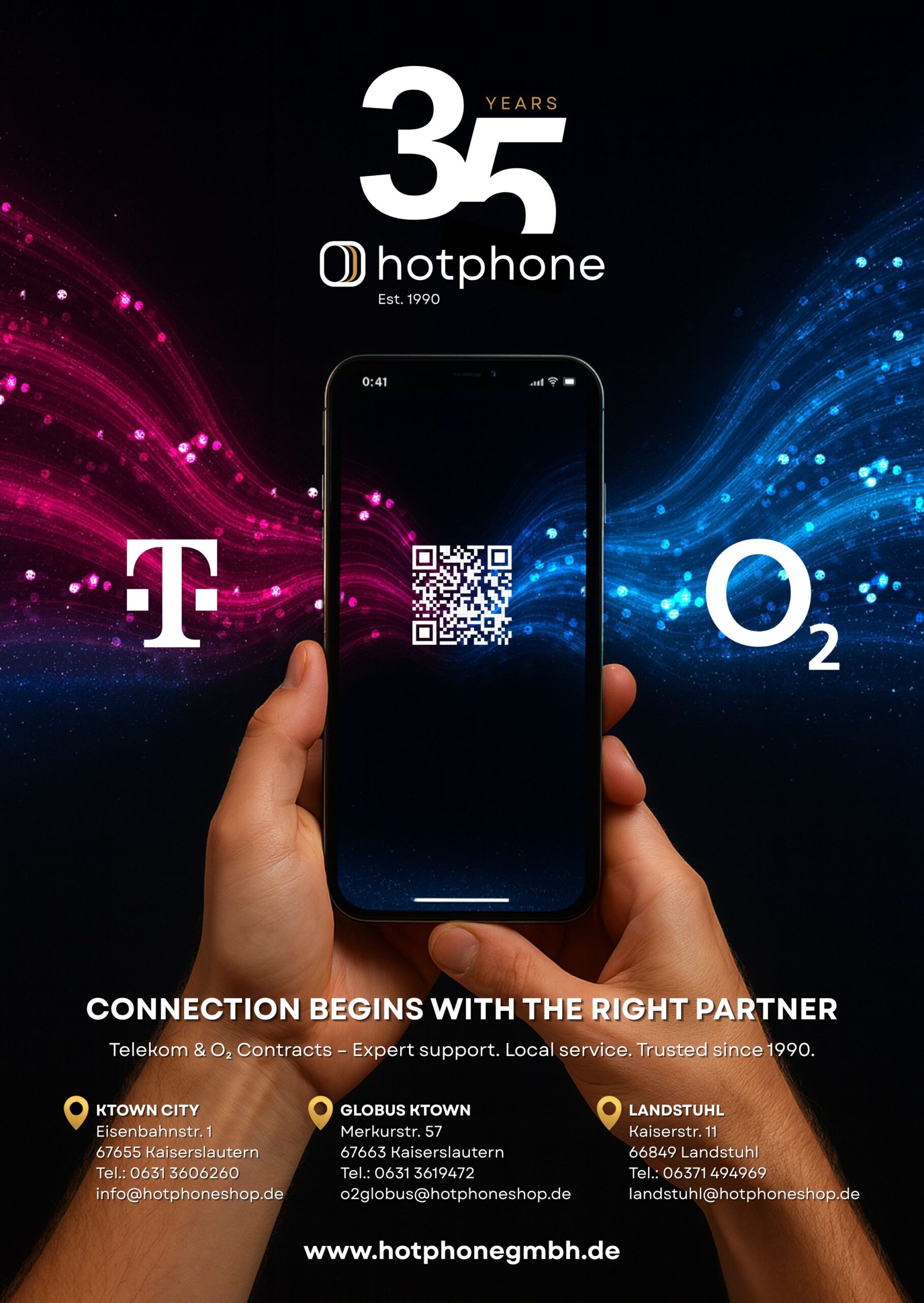 Hotphone Plakat DINA1 Englisch