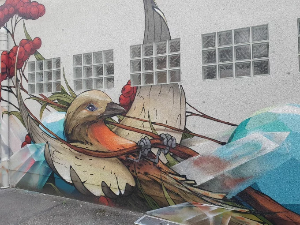 Vogel roten beeren